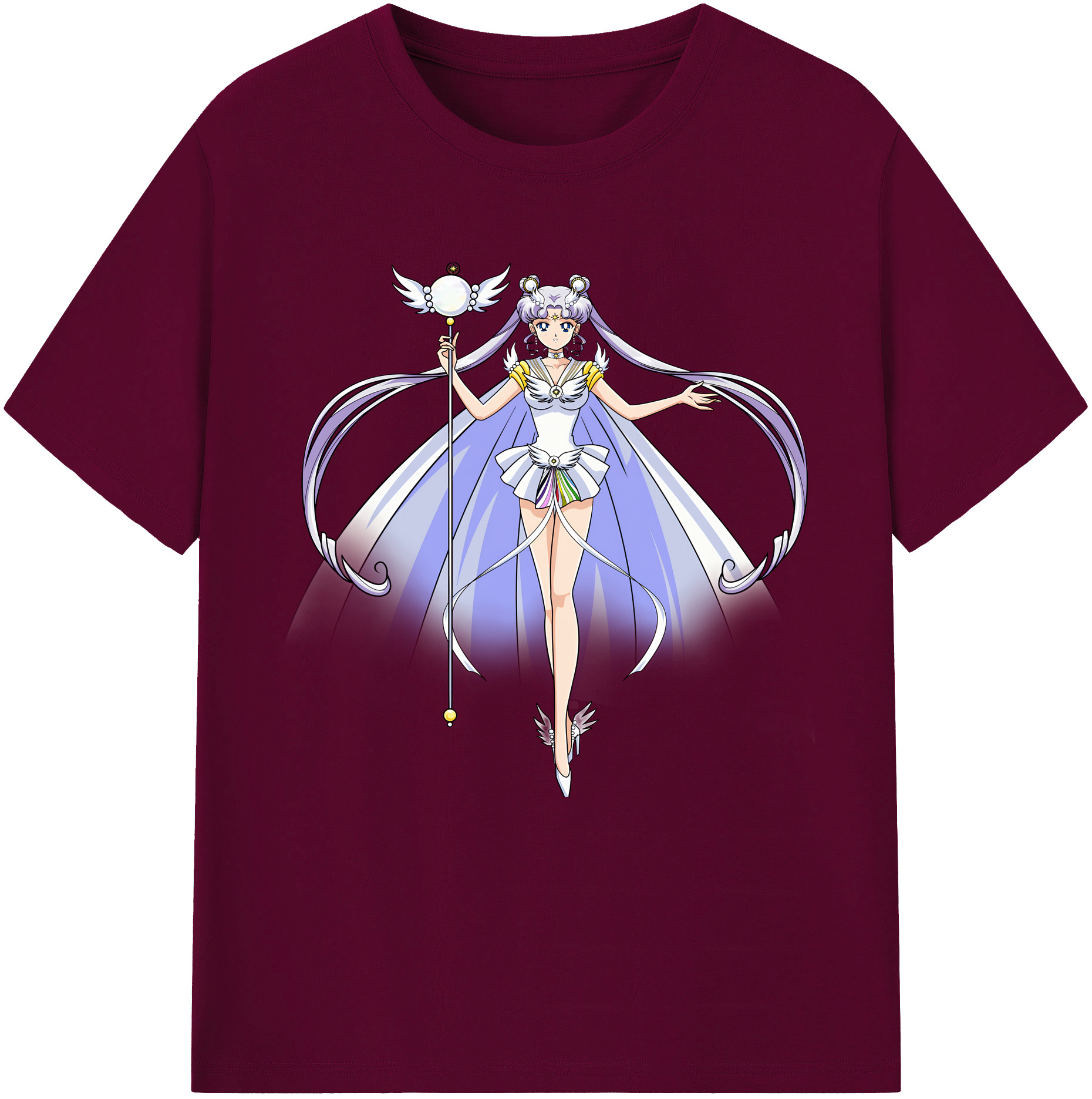 （画像用） 美少女戦士セーラームーン 月野 うさぎ つきの うさぎ Sailor Moon Tsukino Usagi レディースカジュアルプリントTシャツ（綿100％）